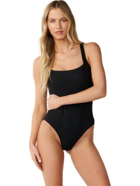 Surf One-Piece Swimsuit Black