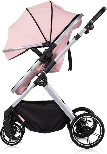 Chipolino Pearl Регулируема Бебешка Количка 2 в 1 Подходяща за Новородено Powder Pink