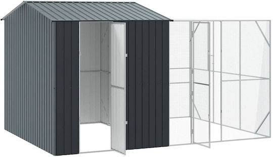 Κλουβί Πουλιών Επέκταση Ανθρακί 310x421x247 Εκ Χάλυβας
