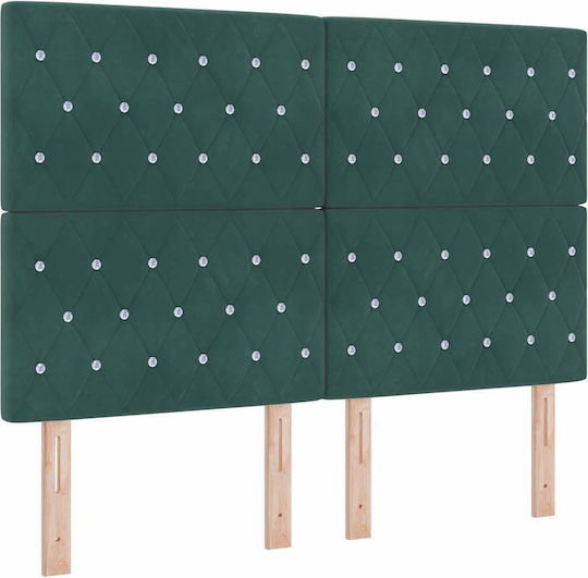 vidaXL Stoff-Kopfteil Grün 144x128 cm