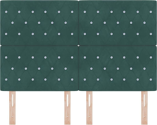 vidaXL Stoff-Kopfteil Grün 144x128 cm