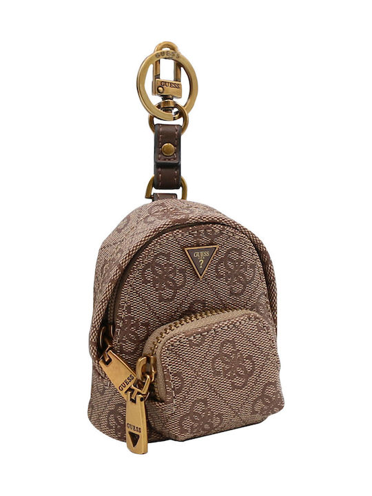 Guess Metallischer Schlüsselanhänger Beige