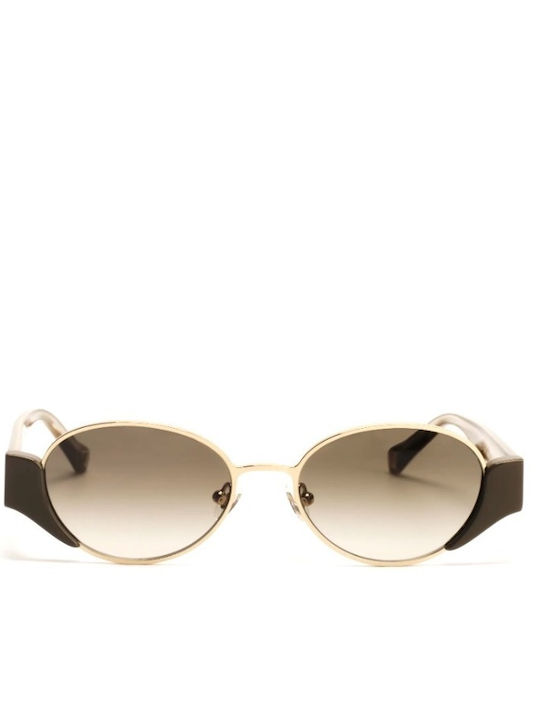 Zeus & Dione Crete Unisex Γυαλιά Ηλίου με Χρυσό Μεταλλικό Σκελετό και Χρυσό Φακό CRETE C3