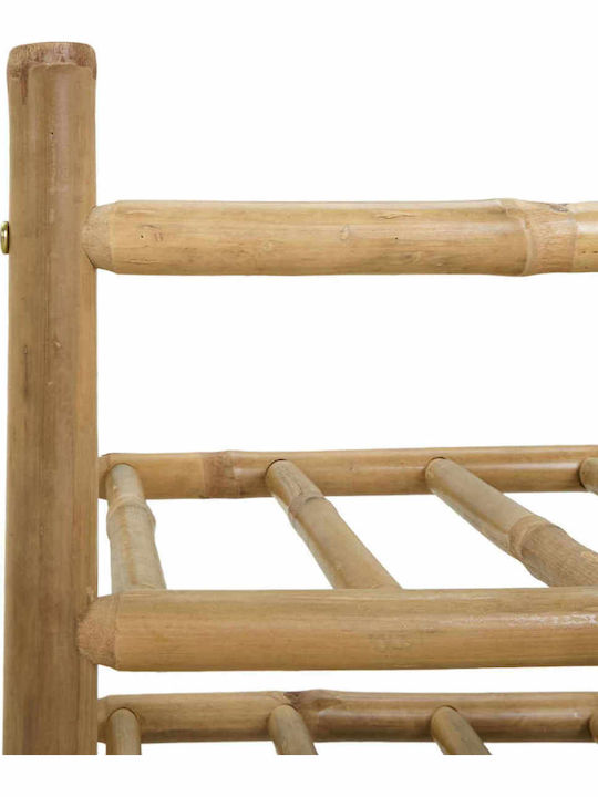 vidaXL Free Standing Wine Rack Furniture Wooden Beige 57x29.5x72cm