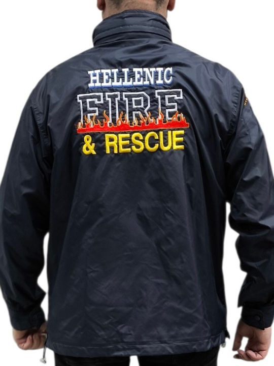 SOLSPSFRJACKET Fire Department Windproof Blue