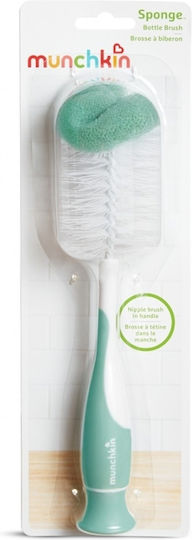 Munchkin Βούρτσα Καθαρισμού για Μπιμπερό Πράσινη Sponge Bottle Brush