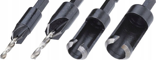 DEWALT Hinge Drill Bit Set for Wood 12.7mm 4 Pieces