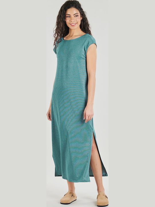 Maxi Βραδινό Φόρεμα Viluxi S/s Rev Glitter