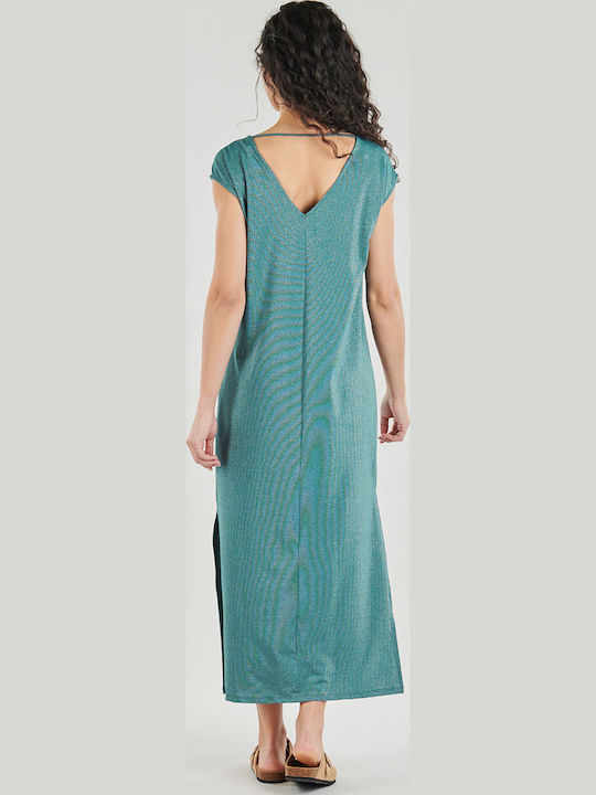 Maxi Βραδινό Φόρεμα Viluxi S/s Rev Glitter