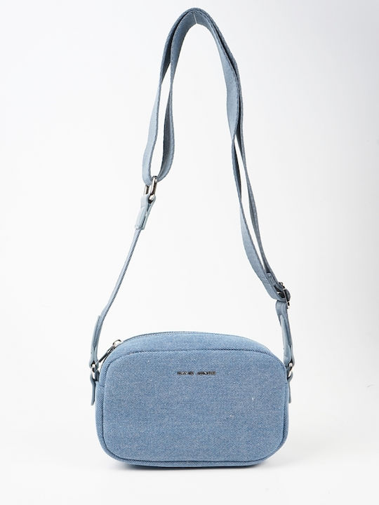 Fabric Women's Shoulder Bag Blue