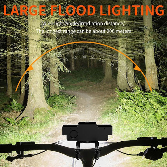 ZW1L8T3QWS Wiederaufladbares Vorderes Fahrradlicht