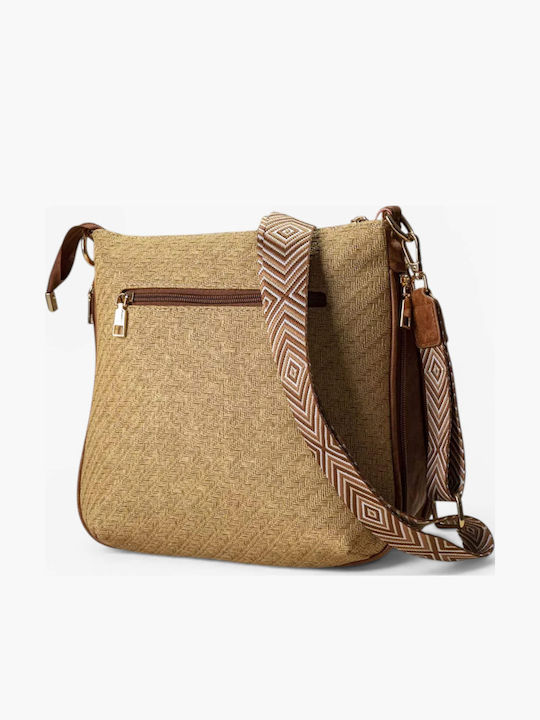 Women's Shoulder Bag Light Beige Straw