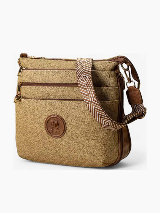 Women's Shoulder Bag Light Beige Straw