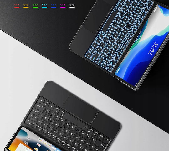 Flip Cover mit Tastatur in Schwarz (Universell 11")