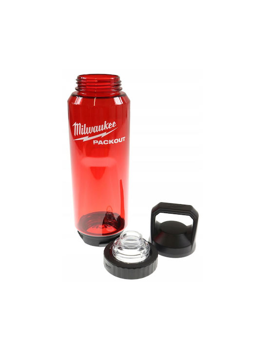 Milwaukee Packout Παγούρι Πλαστικό 1005ml Κόκκινο