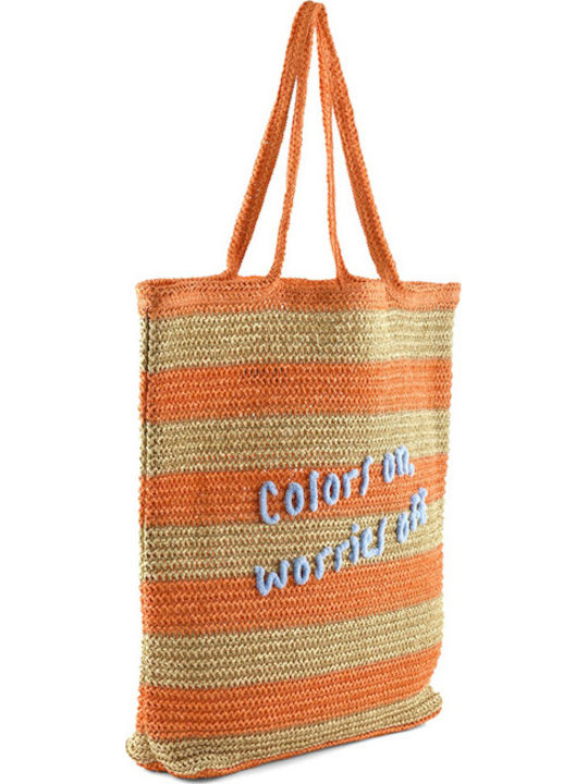 Colors Of California Fabric Beach Bag Orange