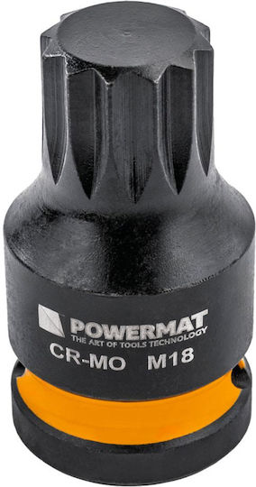 Powermat Pm-znu-1418t Set Prize Impact Spline 1/2" 78 Mm 45 Mm 6 Bucăți