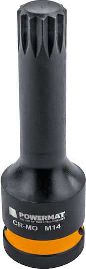 Powermat Pm-znu-1418t Set Prize Impact Spline 1/2" 78 Mm 45 Mm 6 Bucăți