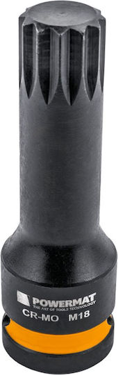 Powermat Pm-znu-1418t Set Prize Impact Spline 1/2" 78 Mm 45 Mm 6 Bucăți