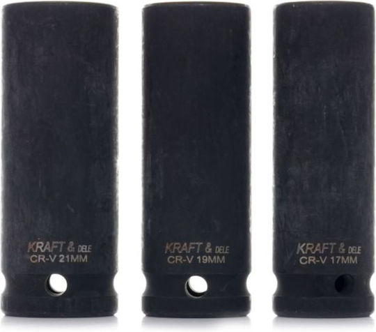 Kraft&dele Kd11750 Impact Sockets Set 17 21 Mm ½" 3 Pieces