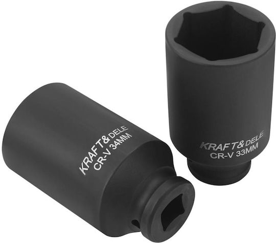Kraft&dele Kd11794 Extended Impact Sockets Set ½" 10-38 Mm 20 Pieces