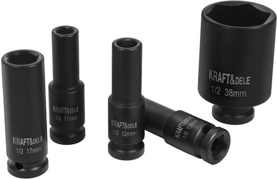 Kraft&dele Kd11867 Комплект Разширени Въздействени Гнезда ½" 10 38 Мм 20 Бройки