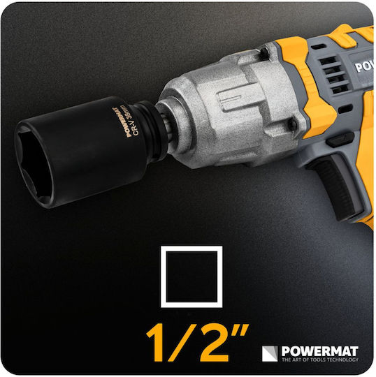 Powermat Pm-znu-1038t Impact Extended Socket Set 1/2" 10 38 Mm 20 Pieces In Case