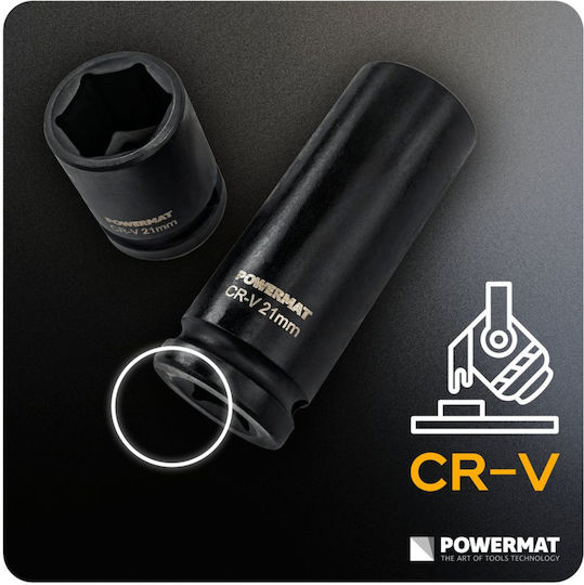 Powermat Pm-znu-832t Steckdosen Set 1/2" 8 32 Mm Lang Kurz 35 Stücke In Rahmen Gastgeber