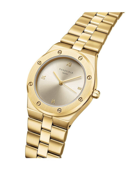 Rosefield Battery Watch with Metal Bracelet Rosefield Battery Watch with Metal Bracelet