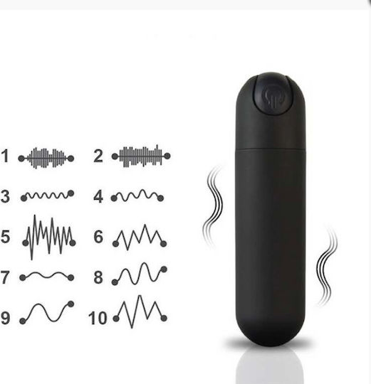 APH Vibrator Mini Δονητής Bullet Μαύρος