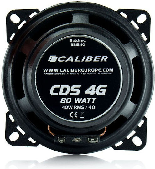 Caliber CDS4G Set Car Speakers Coaxial 4" With 40W Power (RMS) 2 Way