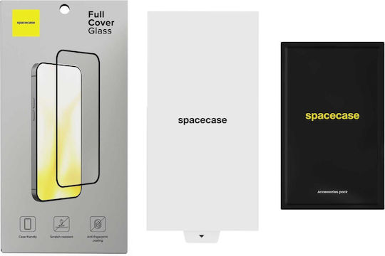 Spacecase Full Face Tempered Glass Black Compatible With Google Pixel 10a