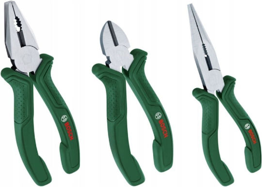 Bosch 180mm Pliers Set 3 pcs