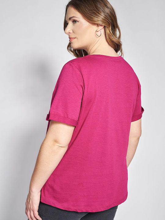 Bluza Damă Polo Mâneci Scurte Roz