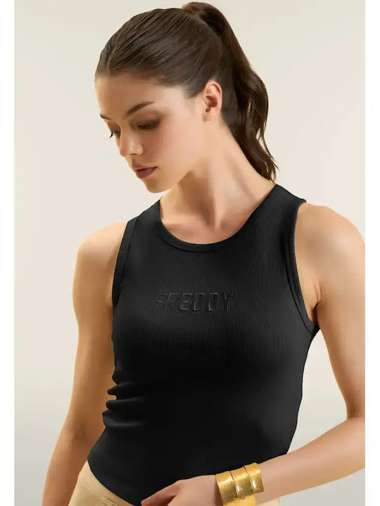 Damen Bluse Ärmellos Schwarze