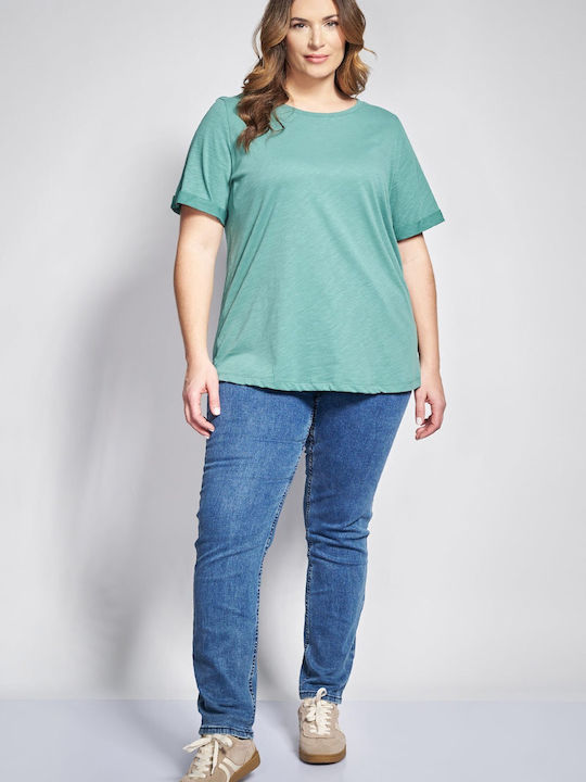 Bluza Damă Polo Mâneci Scurte Kaki