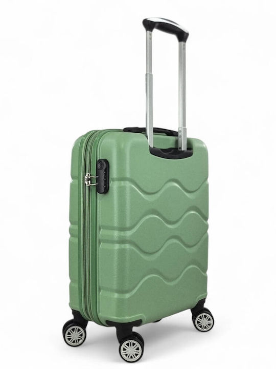 Greenwich Polo Club Cabin Hard Green Suitcase with 4 Wheels