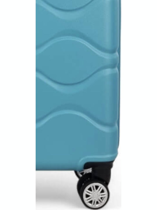 Greenwich Polo Club Cabin Hard Light Blue Suitcase with 4 Wheels