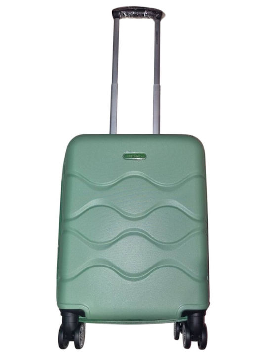 Greenwich Polo Club Cabin Hard Green Suitcase with 4 Wheels