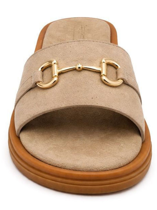 Sandale Casual Damă Flatforme Bej