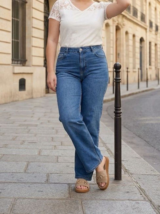 Sandale Casual Damă Flatforme Bej