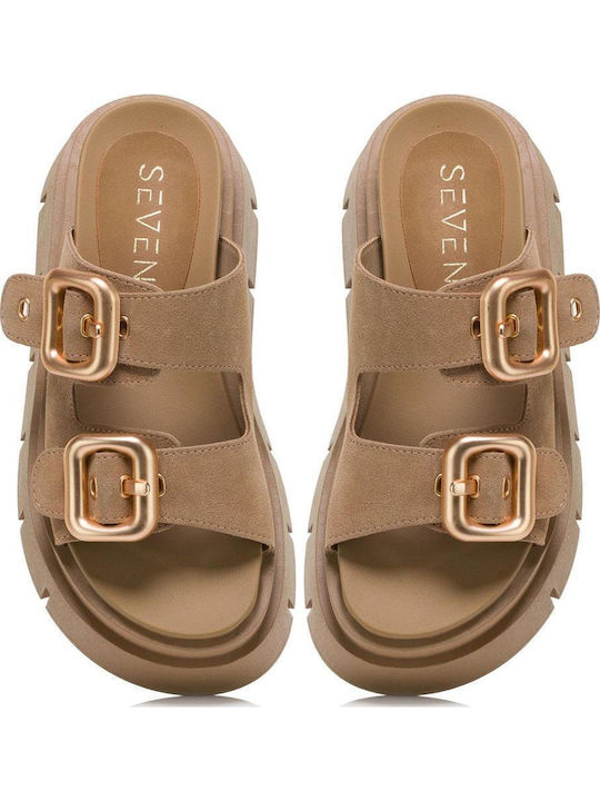Women's Sandals Flatforms Beige