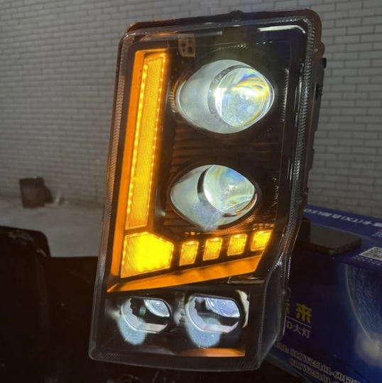Set Front Lights Bi Led Volvo Fh12fm12fm380