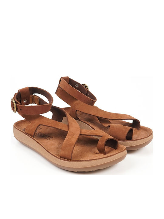 Nicole Leather Women's Anatomic Sandals Cacao