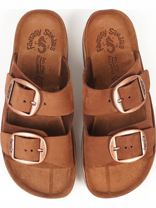 Despoina Leather Women's Anatomic Sandals Cacao
