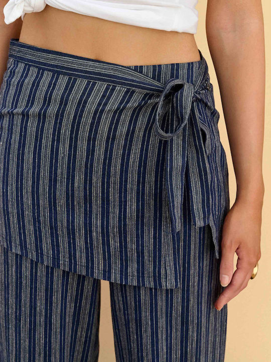 Attrattivo Damenhose Gestreift Blaue