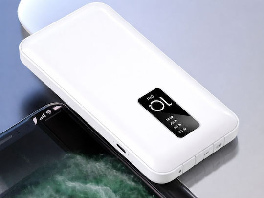 Verk Group Power Bank 10000mAh with USB-A Port White