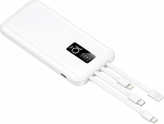 Verk Group Power Bank 10000mAh with USB-A Port White