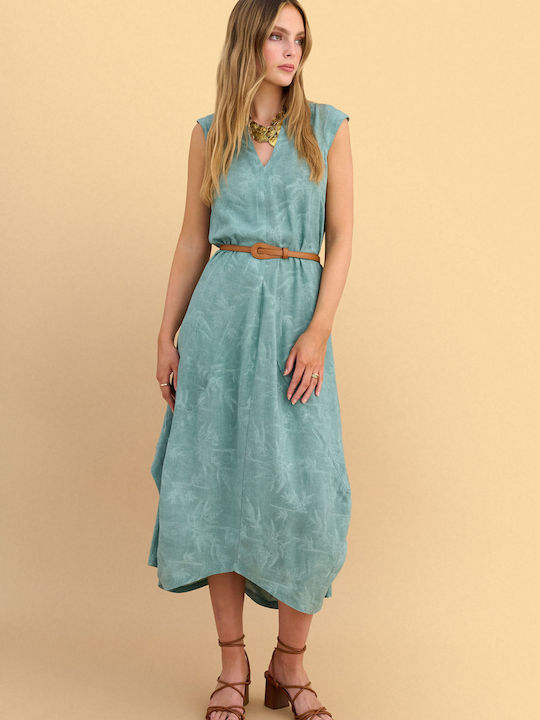 Summer Midi Dress Green