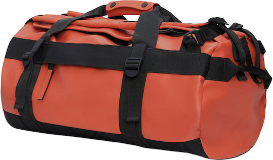 Rains Small Duffel Bag W3 Orange Fabric 28x28cm